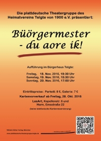 Büörgermester - du aore ik!